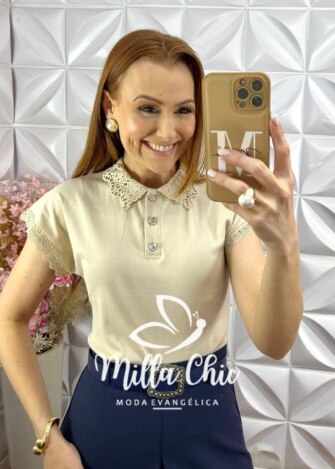 Milla Chic - millachic com br blusa estefanie em malha algodao preta copia 2 Blusa Estefanie em Malha Algodão - Natural - Milla Chic
