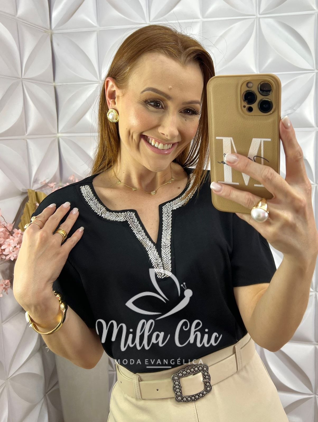 Milla Chic - millachic com br blusa gioconda em malha algodao com lacinho menta 3 Blusa Gioconda em Malha Algodão com Lacinho - Menta - Milla Chic