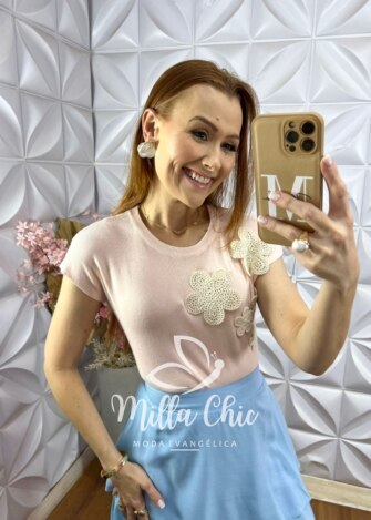 Milla Chic - millachic com br blusa isis em tricot com bordado cappuccino 9 Blusa Isis em Tricot com Bordado - Cappuccino - Milla Chic