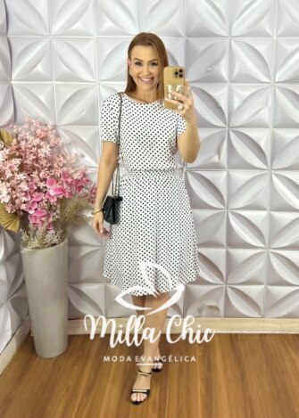 Conjunto leda Em Viscose - Poá - Milla Chic