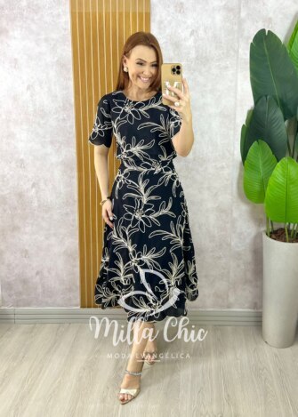 Conjunto Malu Em Bordado Cordonê - Menta - Milla Chic