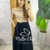 Saia Ayde Em Alfaiataria Marrant - Preta - Milla Chic