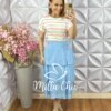 Saia Melinda Camadas - Azul Baby - Milla Chic