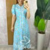 Milla Chic - millachic com br vestido algarve em alfaiataria estampado azul ceu 9 Vestido Algarve em Alfaiataria Estampado - Azul Céu - Milla Chic