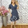 Milla Chic - millachic com br vestido analu em viscolinho estampado azul marinho copia 3 Vestido Analu em Viscolinho Estampado - Azul Marinho - Milla Chic