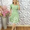 Milla Chic - millachic com br vestido analu estampado com botao menta copia 4 Vestido Analu Estampado com Botão - Menta - Milla Chic