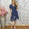Milla Chic - millachic com br vestido analu poa az 4 Vestido Analu Poá - Azul Marinho - Milla Chic