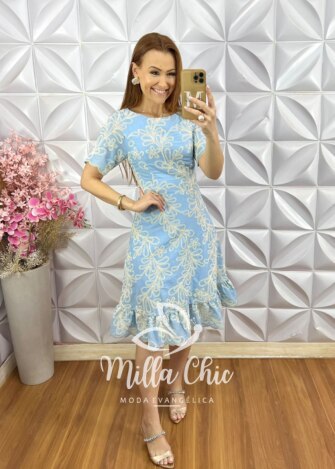 Milla Chic - millachic com br vestido carlota lesie bordado azul baby 3 Vestido Carlota Lesie Bordado - Azul Baby - Milla Chic