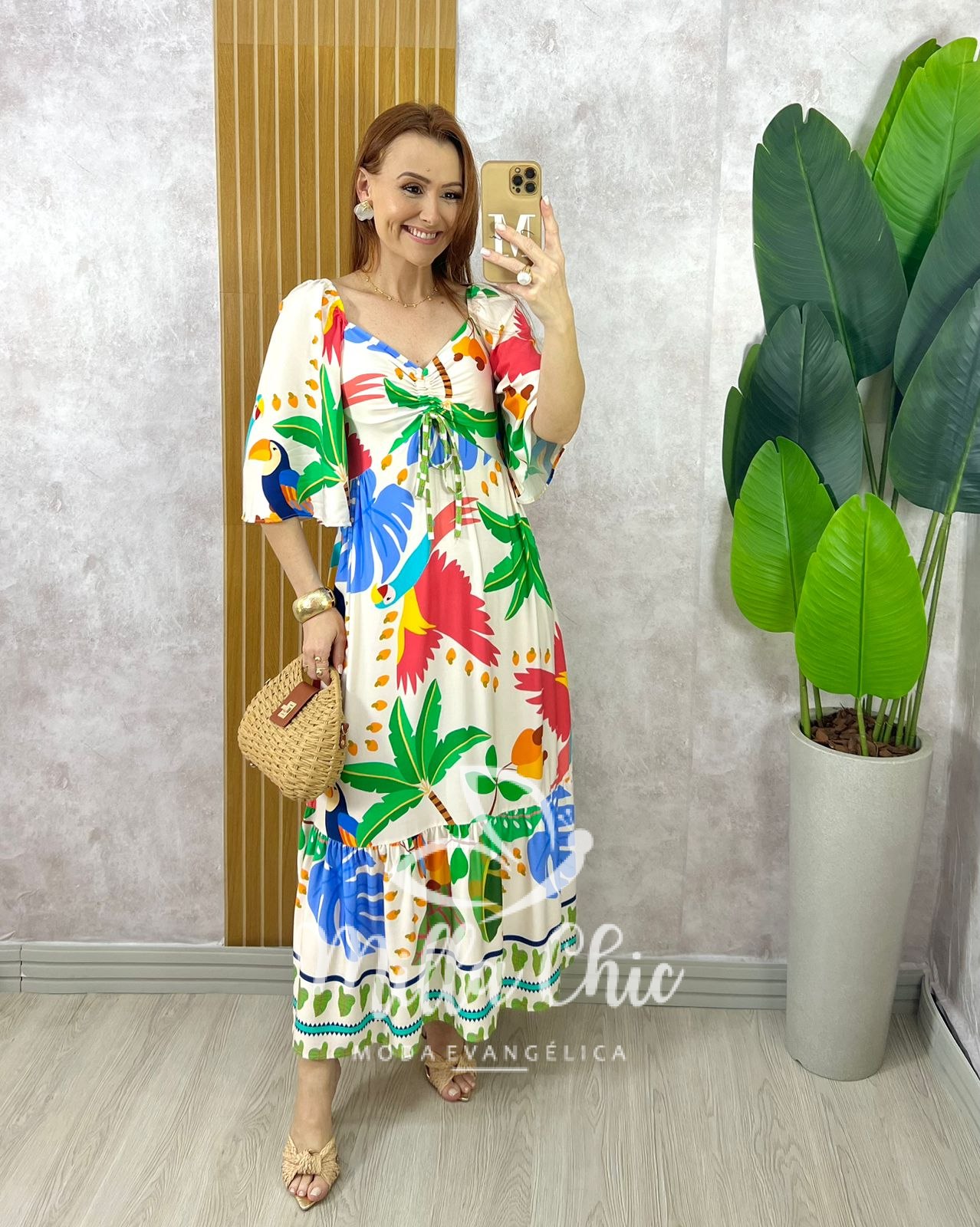 Milla Chic - millachic com br vestido catarina em viscosarja 1 Vestido Catarina Em Viscosarja - Creme - Milla Chic