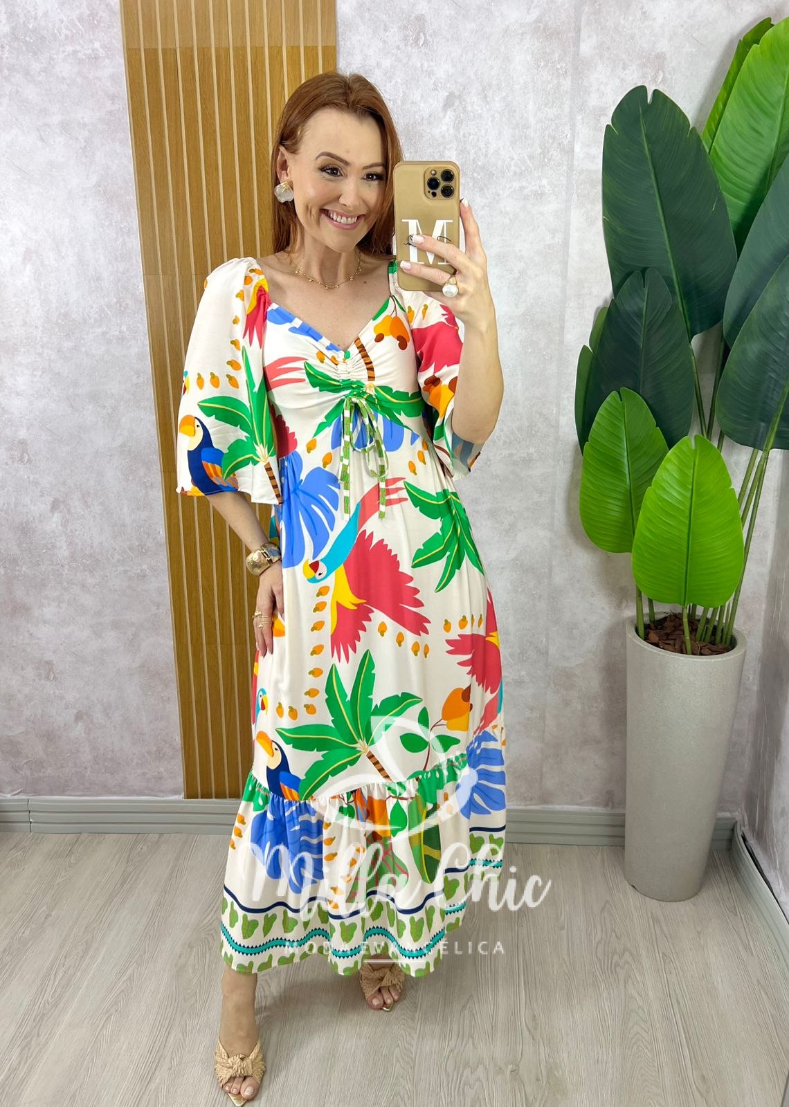 Milla Chic - millachic com br vestido catarina em viscosarja Vestido Catarina Em Viscosarja - Creme - Milla Chic