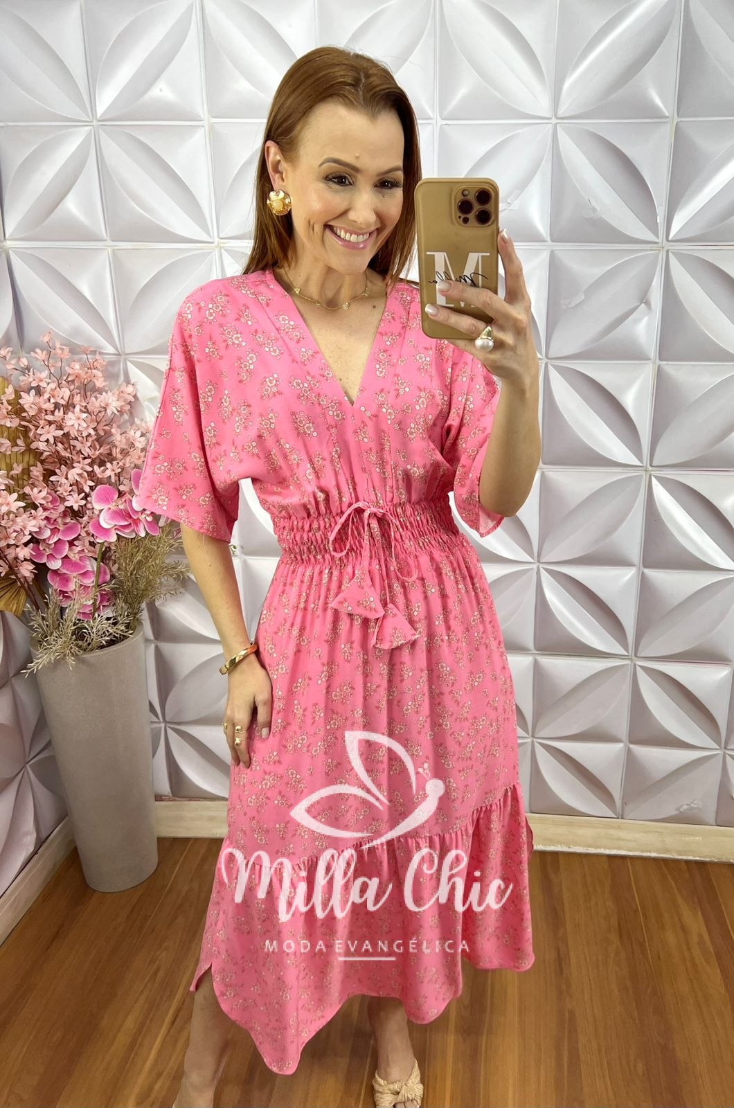 Milla Chic - millachic com br vestido chiara barbie 1 Vestido Chiara - Rosa Barbie - Milla Chic