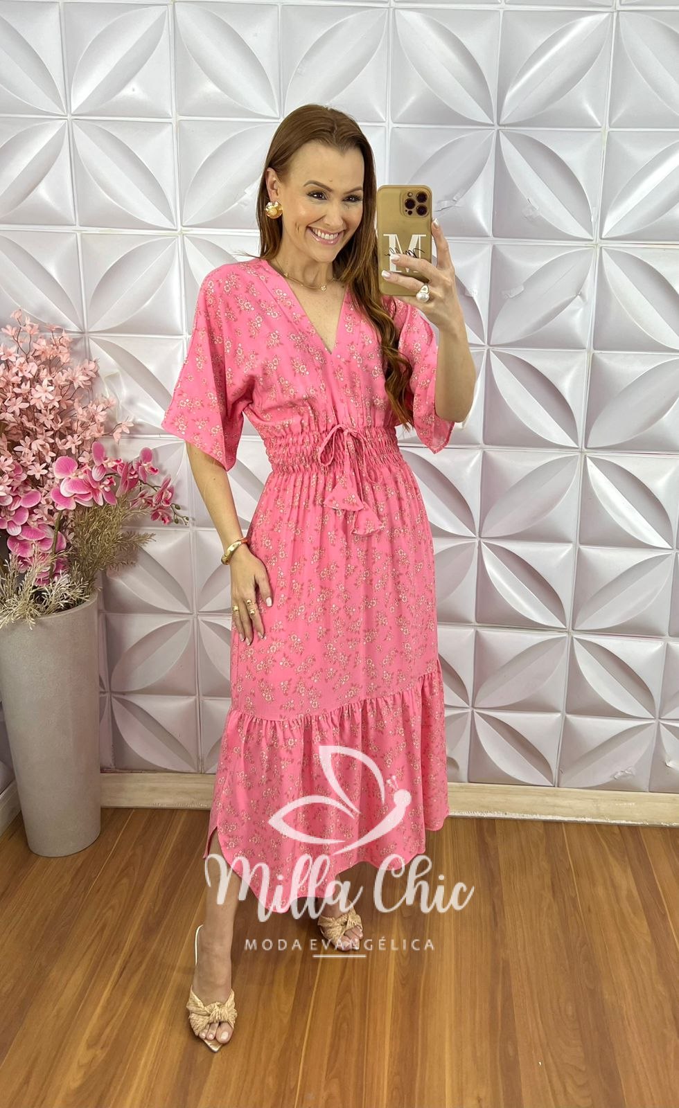 Milla Chic - millachic com br vestido chiara barbie 3 Vestido Chiara - Rosa Barbie - Milla Chic