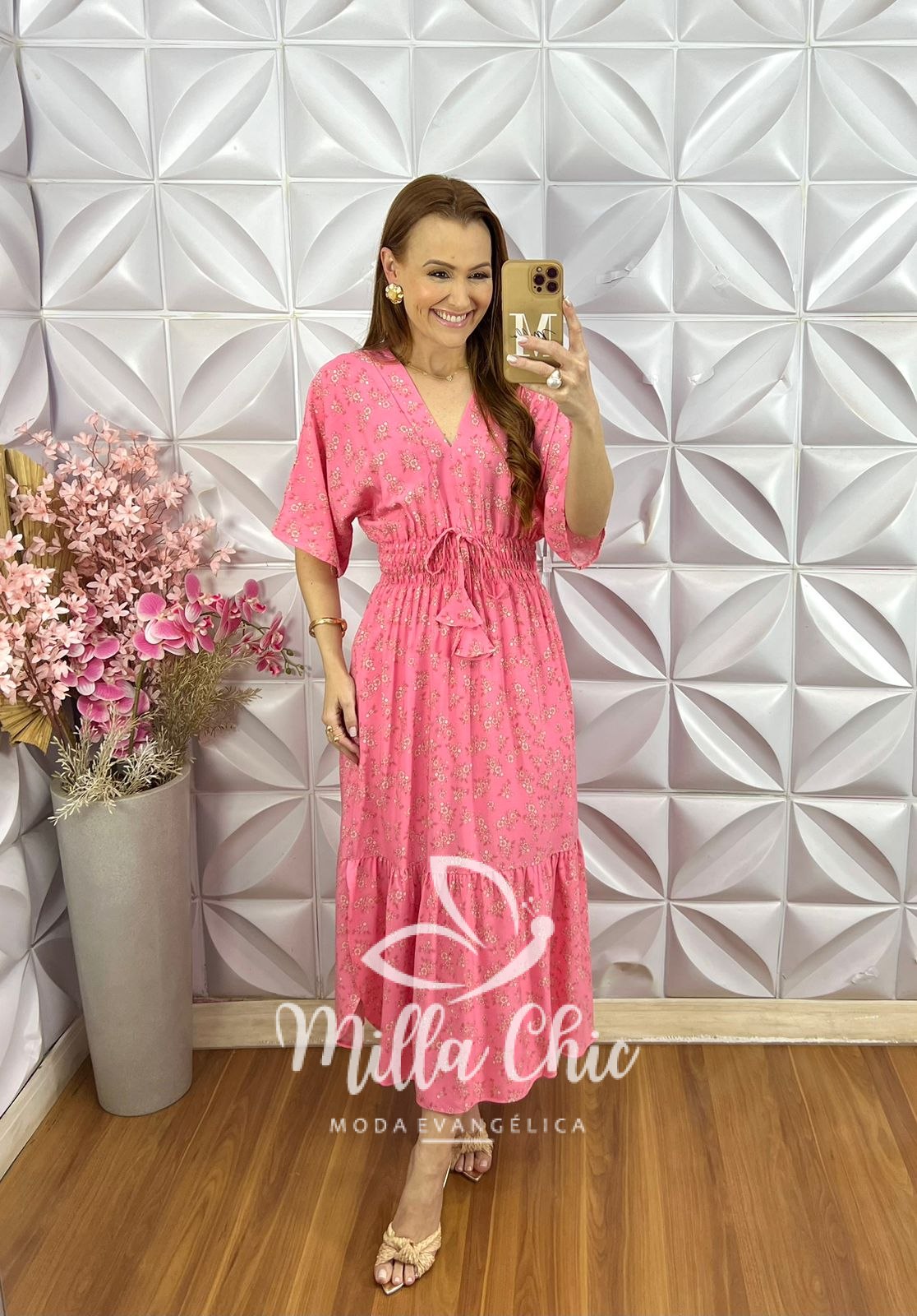 Milla Chic - millachic com br vestido chiara barbie 4 Vestido Chiara - Rosa Barbie - Milla Chic