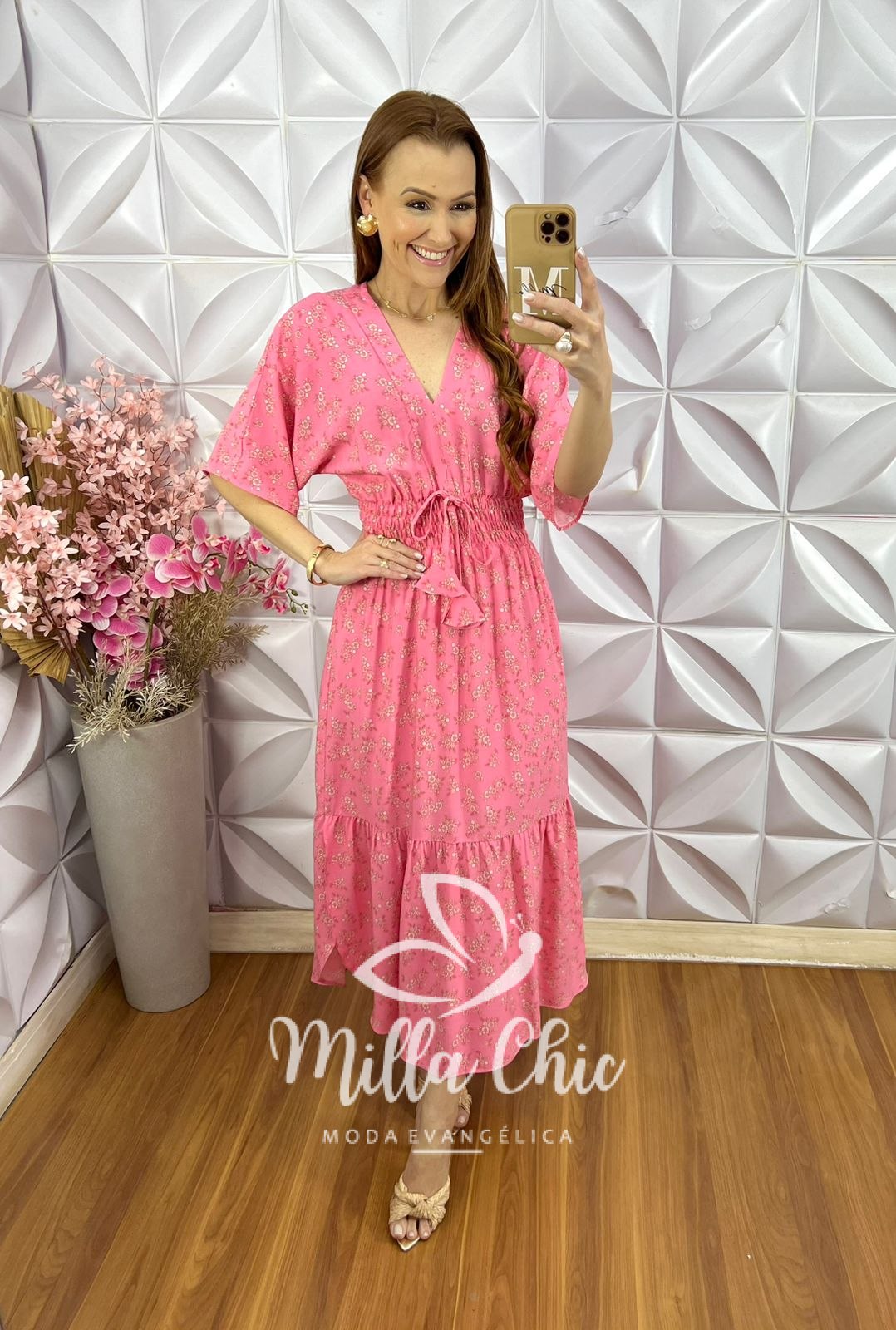 Milla Chic - millachic com br vestido chiara barbie Vestido Chiara - Rosa Barbie - Milla Chic