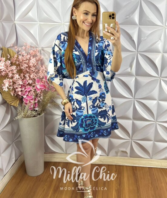 Vestido Hungria - Azul Naval - Milla Chic