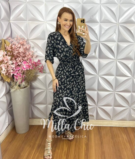 Vestido Chiara - Preto - Milla Chic