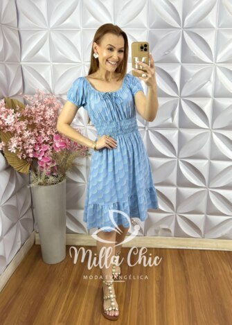 Vestido Comfy Mia - Azul - Milla Chic