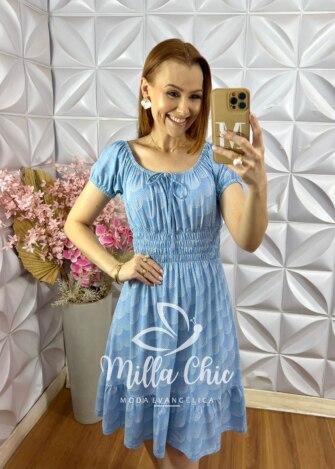 Vestido Comfy Mia - Azul - Milla Chic