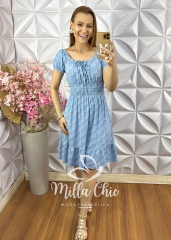 Vestido Comfy Mia - Azul - Milla Chic
