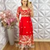 Vestido Daniela em Lesie - Vermelho - Milla Chic