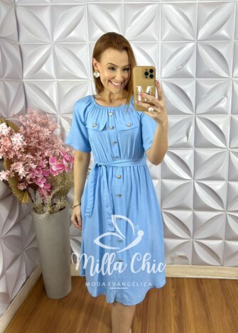 Vestido Daniela em Lesie - Vermelho - Milla Chic