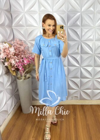 Vestido Daniela em Lesie - Vermelho - Milla Chic