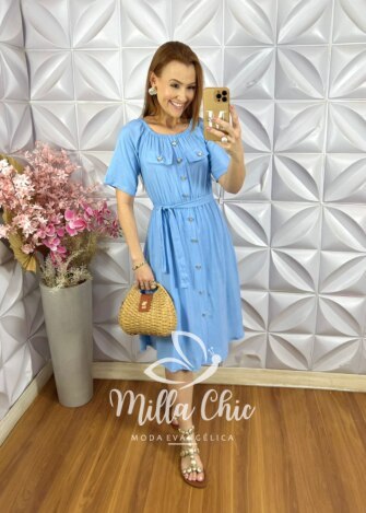 Vestido Daniela em Lesie - Vermelho - Milla Chic