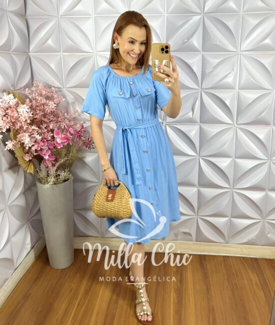 Vestido Daniela em Lesie - Vermelho - Milla Chic