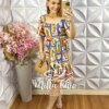Vestido Hevelin em Viscosarja - Estampado - Milla Chic
