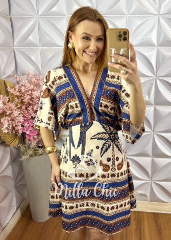 Vestido Hungria - Cappuccino - Milla Chic