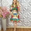 Vestido Hungria Estampado - Colorful - Milla Chic