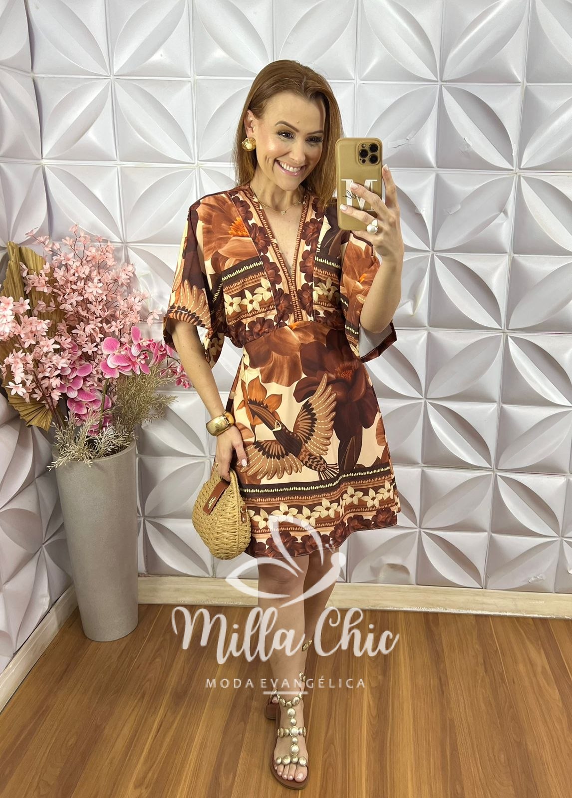 Milla Chic - millachic com br vestido hungria marrom 9 Vestido Hungria - Marrom - Milla Chic