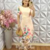 Milla Chic - millachic com br vestido ines em viscose estampa lateral salmao 1 Vestido Inês em Viscose - Estampa Lateral - Salmão - Milla Chic
