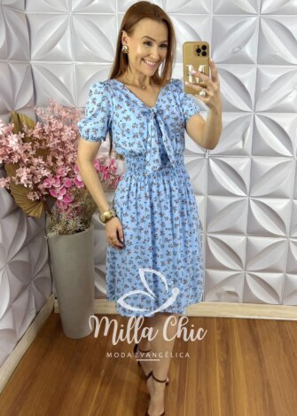 Vestido Athenas Em Malha Algodão - Preto - Milla Chic