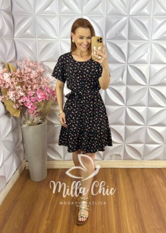 Milla Chic - millachic com br vestido noemia em viscolinho amarelo manteiga 3 Vestido Noêmia Em Viscolinho - Amarelo Manteiga - Milla Chic