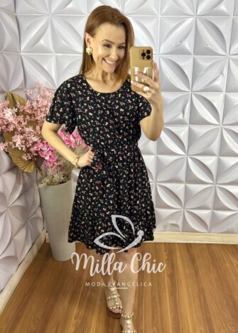Vestido Noêmia Em Viscolinho - Amarelo Manteiga - Milla Chic