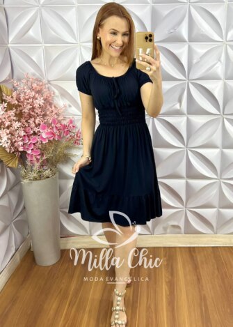 Vestido Noêmia Em Viscolinho - Bordô - Milla Chic