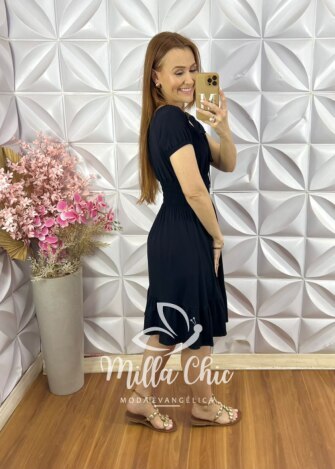 Milla Chic - millachic com br vestido noemia em viscolinho amarelo manteiga copia 5 Vestido Noêmia Em Viscolinho - Bordô - Milla Chic