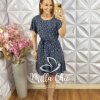 Milla Chic - millachic com br vestido noemia em viscolinho azul 3 Vestido Noêmia Em Viscolinho - Azul Escuro - Milla Chic