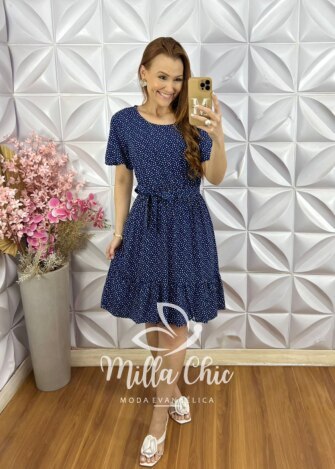 Milla Chic - millachic com br vestido noemia em viscolinho azul escuro copia 1 Vestido Noêmia Em Viscolinho - Azul Escuro - Milla Chic