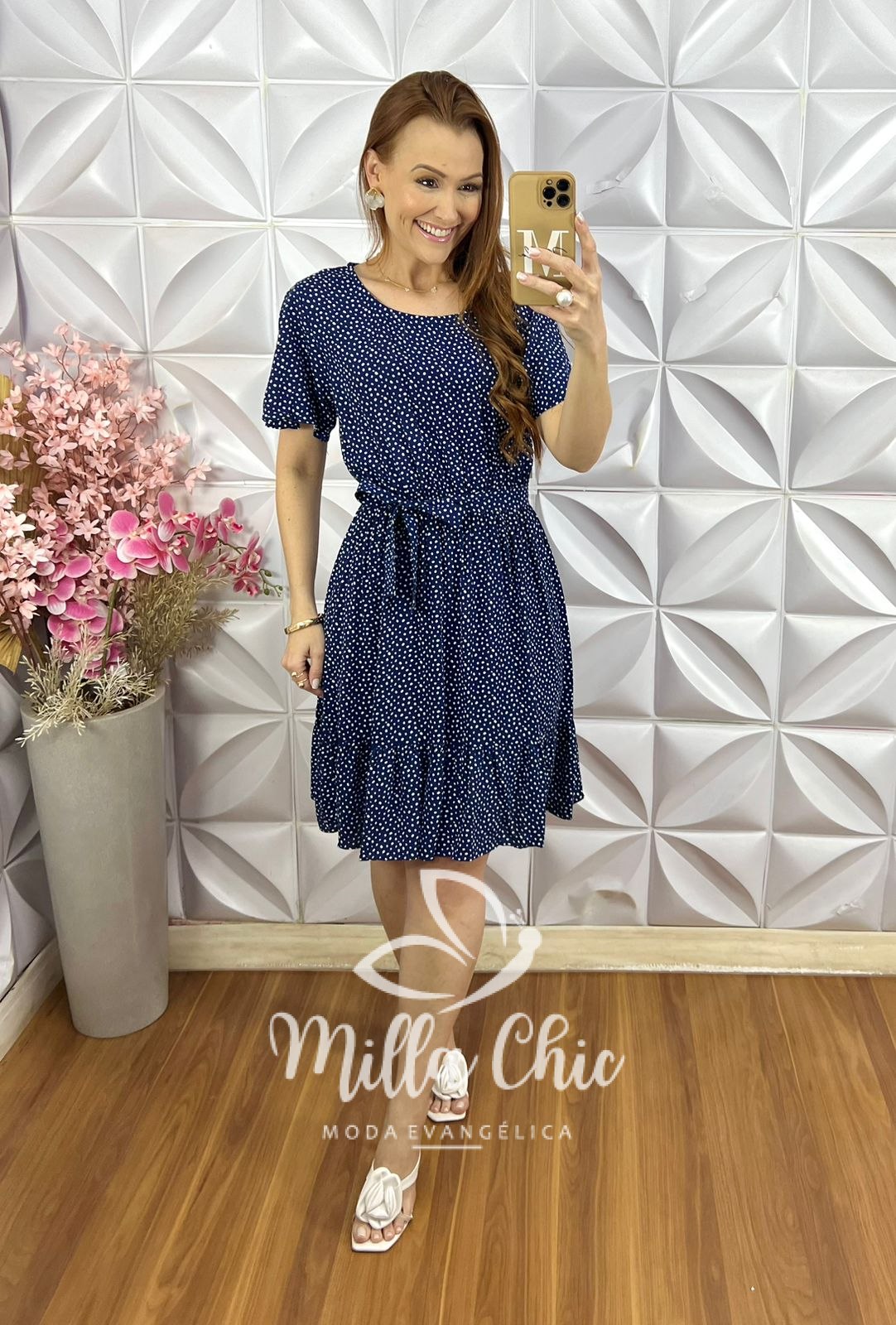 Milla Chic - millachic com br vestido noemia em viscolinho azul escuro copia 4 Vestido Noêmia Em Viscolinho - Azul Escuro - Milla Chic