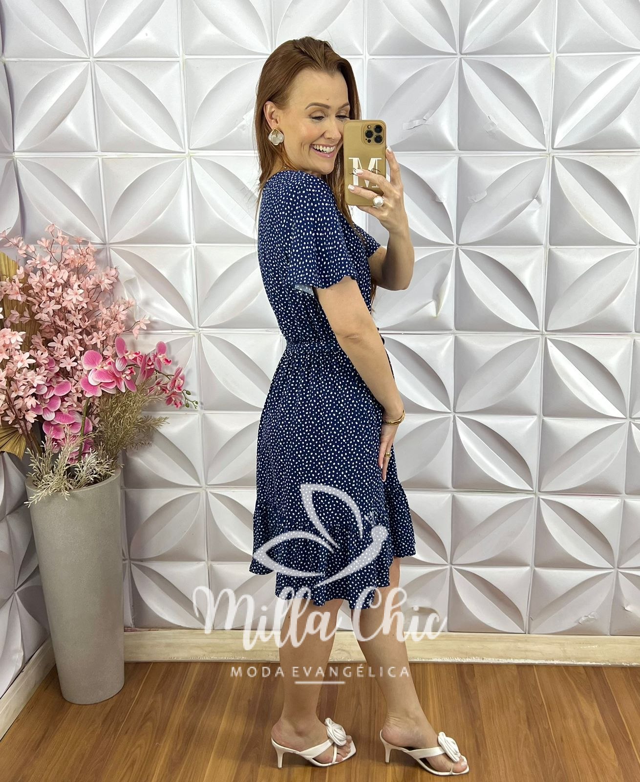 Milla Chic - millachic com br vestido noemia em viscolinho azul escuro copia Vestido Noêmia Em Viscolinho - Azul Escuro - Milla Chic