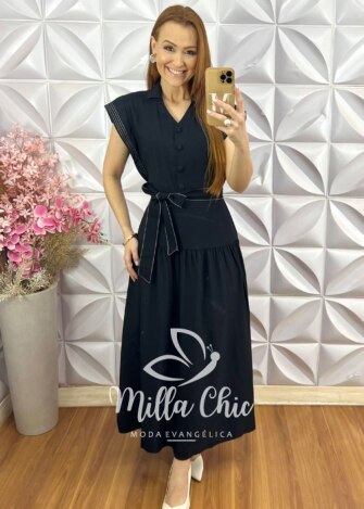 Milla Chic - millachic com br vestido paty em tule floral 1 Vestido Paty em Tule - Floral - Milla Chic