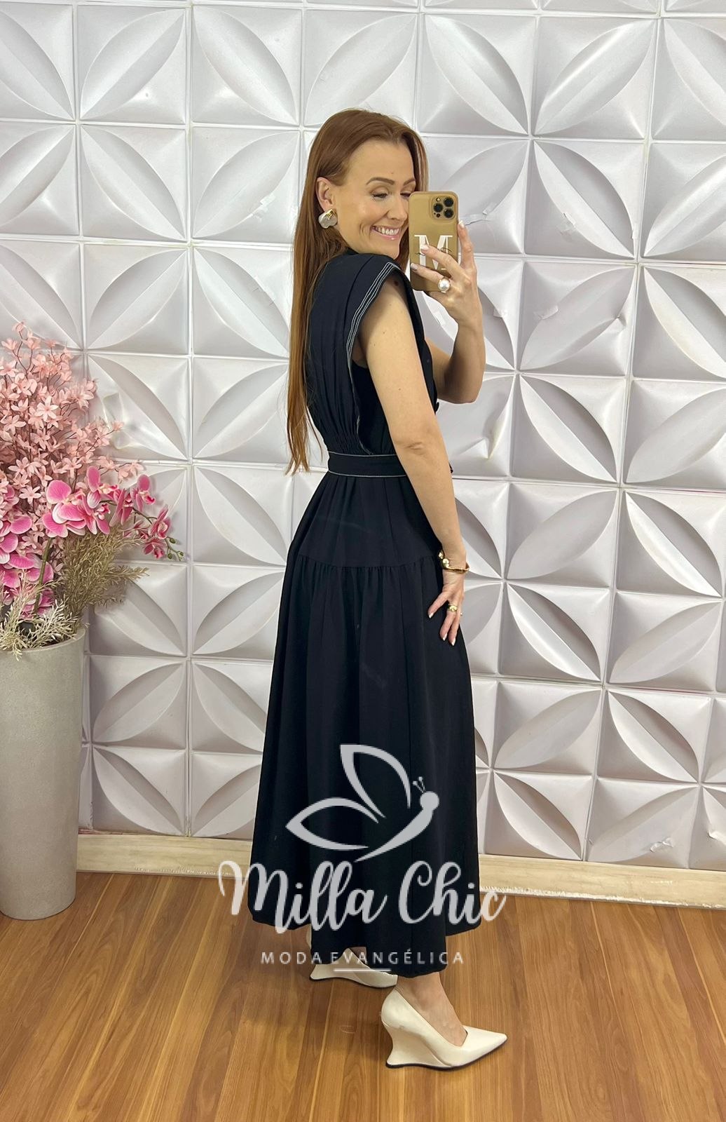 Milla Chic - millachic com br vestido paty em tule floral 2 Vestido Paty em Tule - Floral - Milla Chic