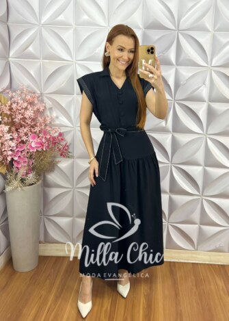 Vestido Paty em Tule - Floral - Milla Chic