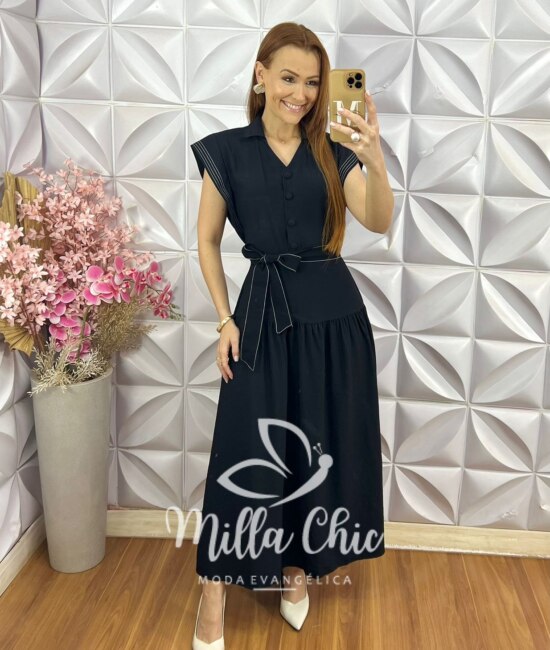 Vestido Paty em Tule - Floral - Milla Chic