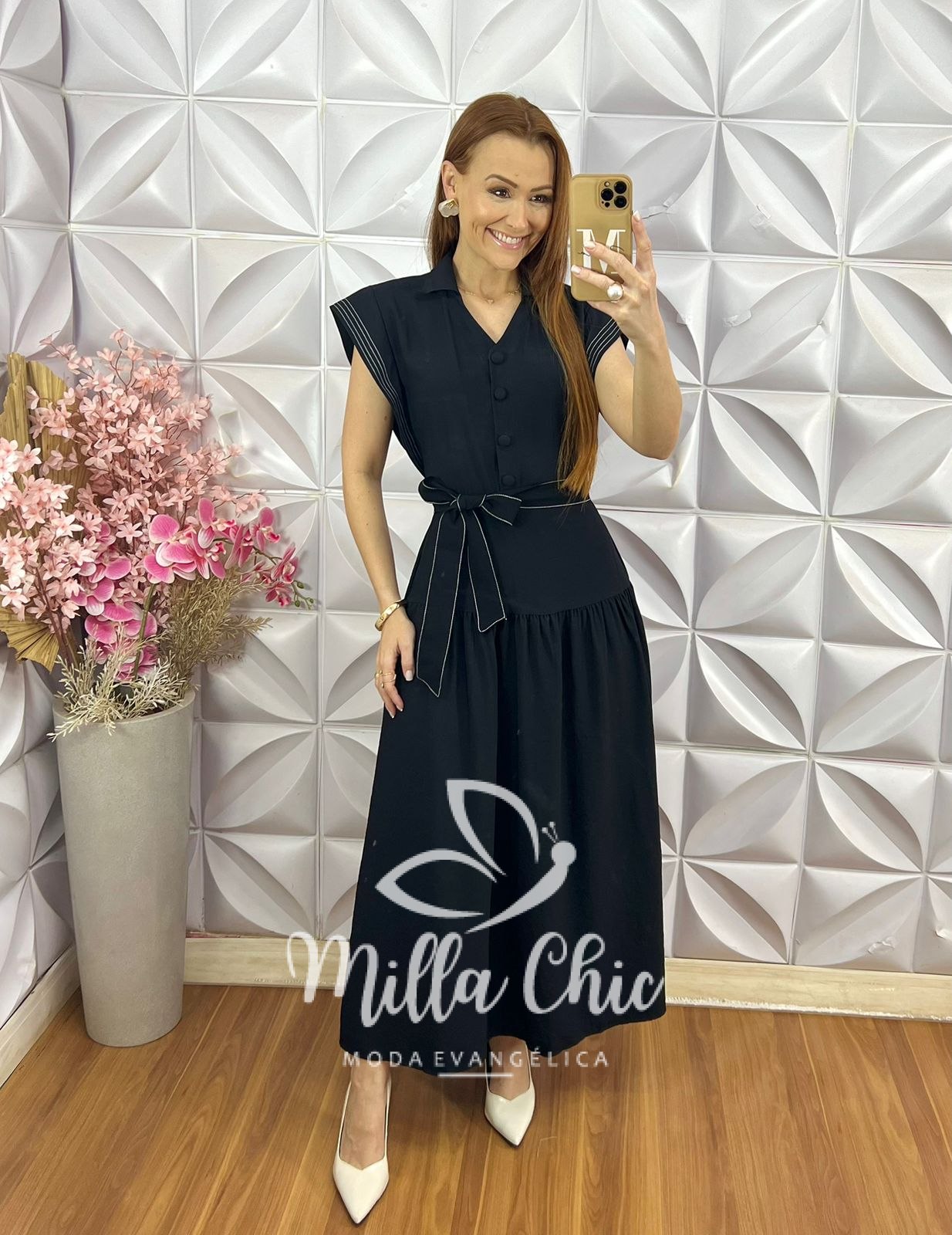 Milla Chic - millachic com br vestido paty em tule floral 3 Vestido Paty em Tule - Floral - Milla Chic