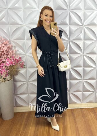Milla Chic - millachic com br vestido paty em tule floral Vestido Paty em Tule - Floral - Milla Chic