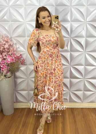 Vestido Paty em Tule - Floral - Milla Chic