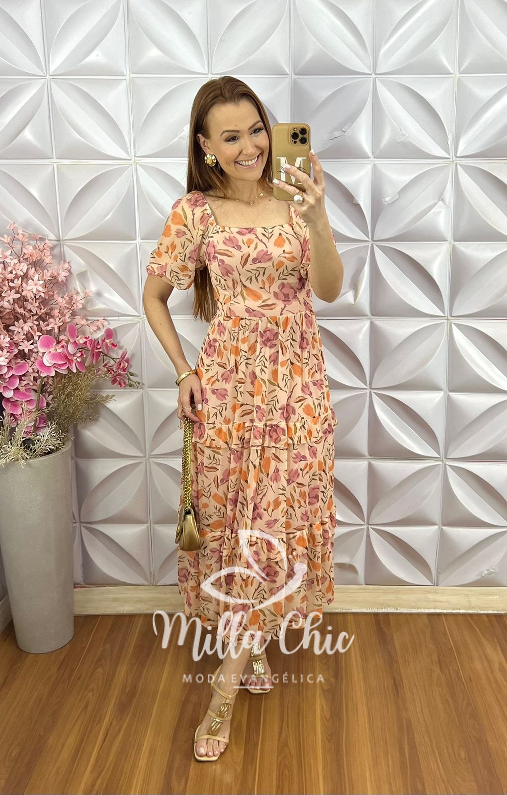 Milla Chic - millachic com br vestido paty em tule floral 6 Vestido Paty em Tule - Floral - Milla Chic